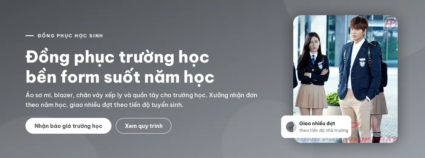 Đồng phục học sinh bền form