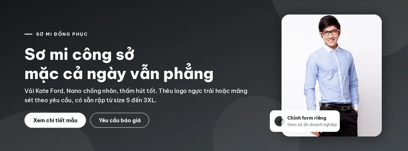 Sơ mi mặc cả ngày vẫn phẳng